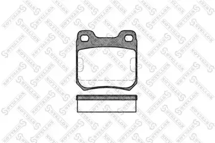 Комплект тормозных колодок, дисковый тормоз STELLOX купить